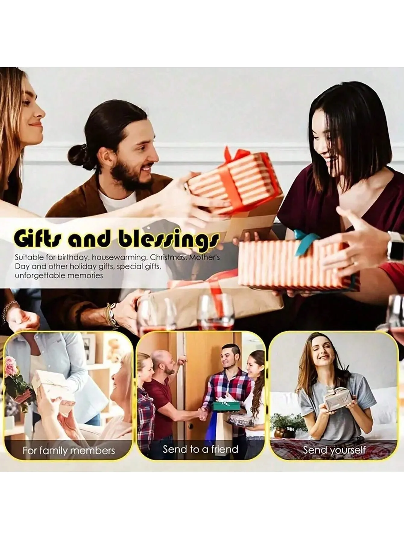 8 pieces/set of diamond painted coasters set acrylic coasters (with bracket) - DIY diamond art craft kit for home decoration, be - Image 4