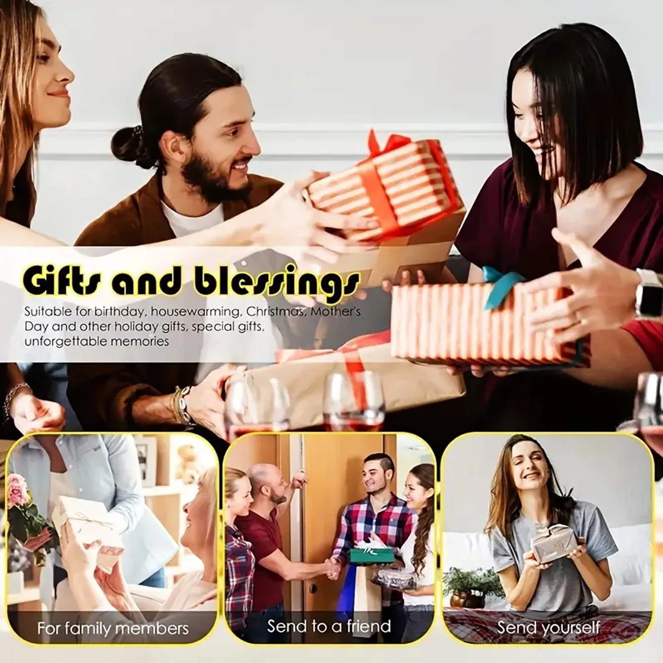 8 pieces/set of duck patterned diamond painted coaster set, sparkling rhinestone heat-resistant beverage mat with holder DIY coa - Image 5